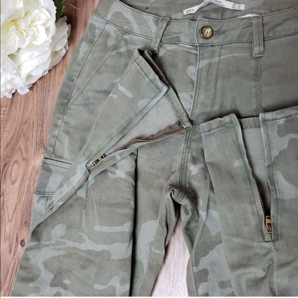 Zara Camo skinny pants